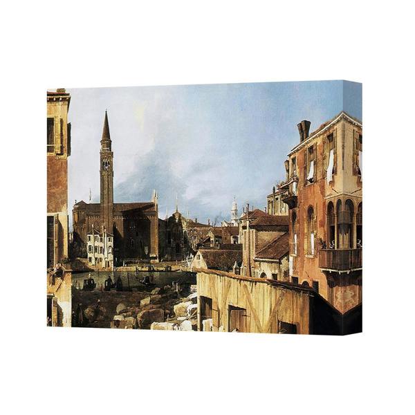 Benjamin Tate Design Venetian Cityscape Canvas Print 1965 Historic Wall Art