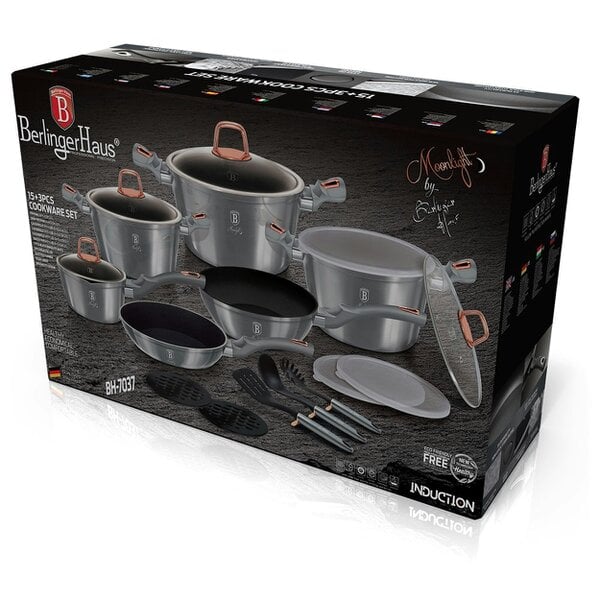 Berlinger Haus 18-Piece Cookware Set Berlinger Haus BH-7037 Moonlight Collection