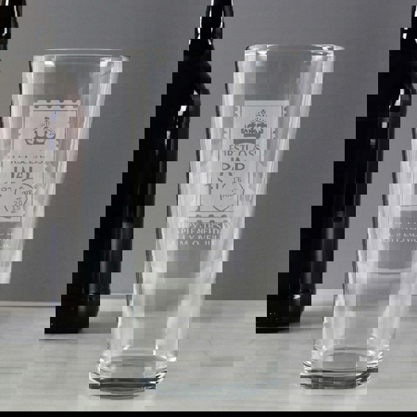 Personalised Memento Company Personalised 1st Class Pint Glass