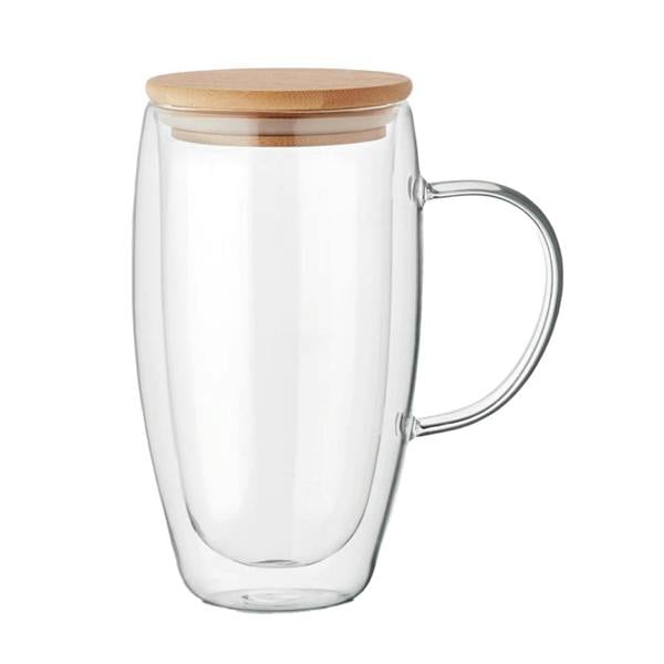 MidOcean Existing Name Borosilicate Glass Double Wall 450ml Mug - Transparent - 