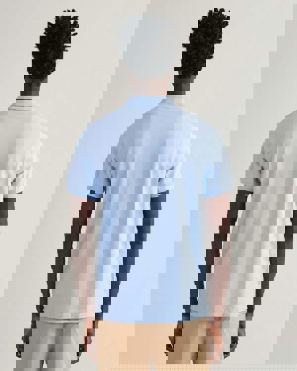 GANT Mens Regular Fit Short Sleeve Shield Logo Pique Polo NOS - 468 Capri Blue