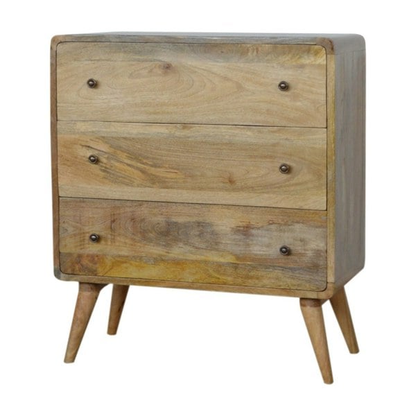 Artisan Furniture Curved Oak-ish Chest