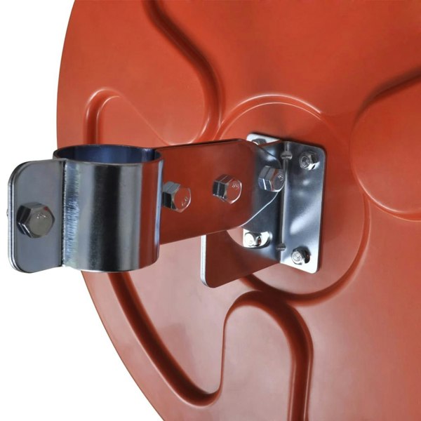 Berkfield Convex Traffic Mirror PC Plastic Orange 45 cm Outdoor
