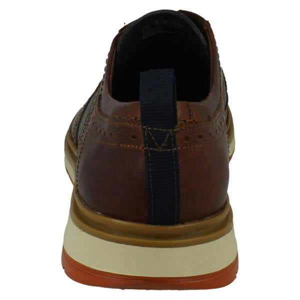 Clarks Mens Clarks Two-Tone Brogue Shoes Chantry Wing