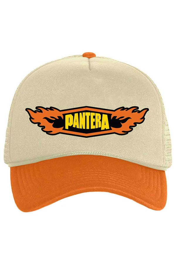 Paradiso Pantera Flames Logo Trucker Cap