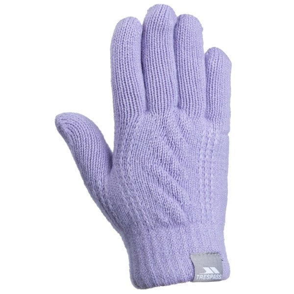 Trespass Childrens/Kids Kaybell Knitted Gloves - Lilac