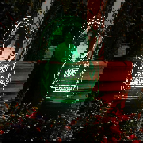 Personalised Memento Company Personalised Memorial Photo Upload Outdoor Solar Light