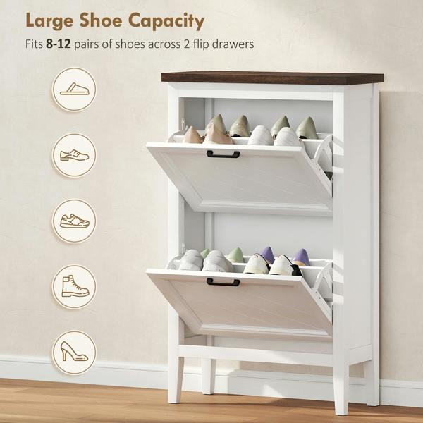 Flip-down Shoe Cabinet