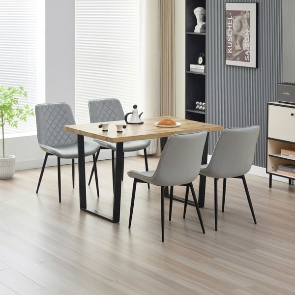 Indoor Living Colorado Dining Table with 4 Amelia Chairs