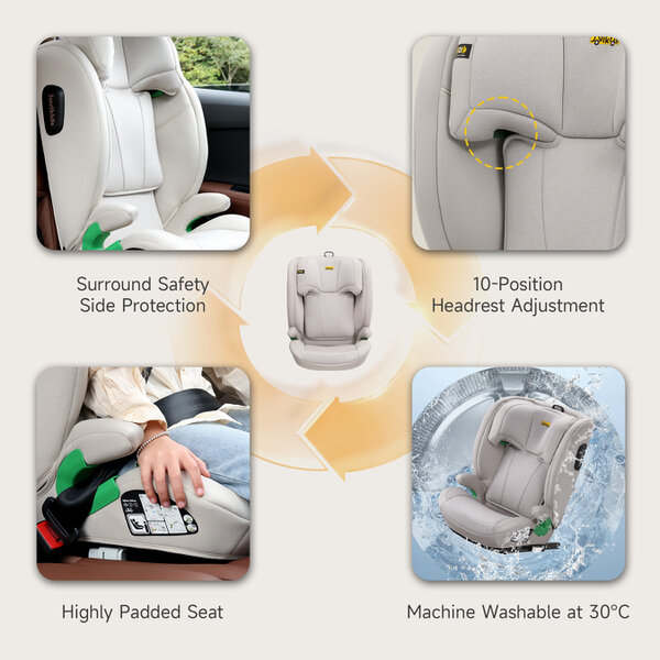 JoviKids Leon Booster Seat - Milkstone