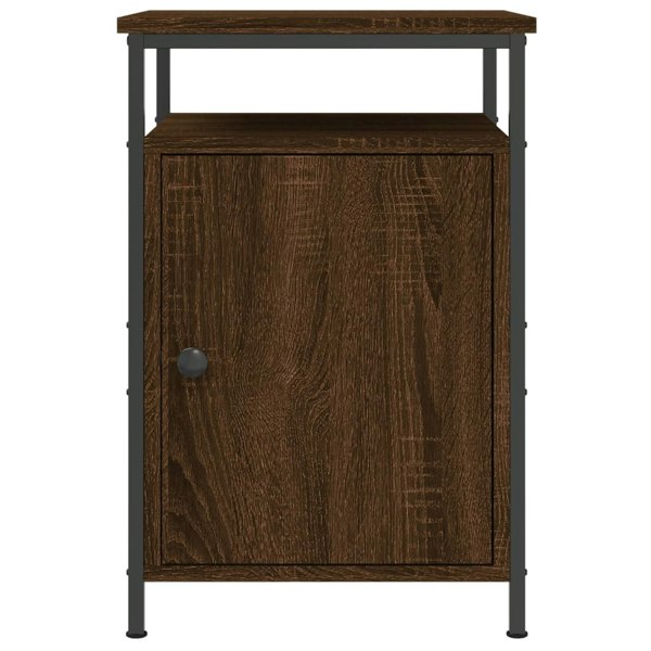Berkfield Bedside Cabinet Brown Oak 40x42x60 cm Engineered Wood