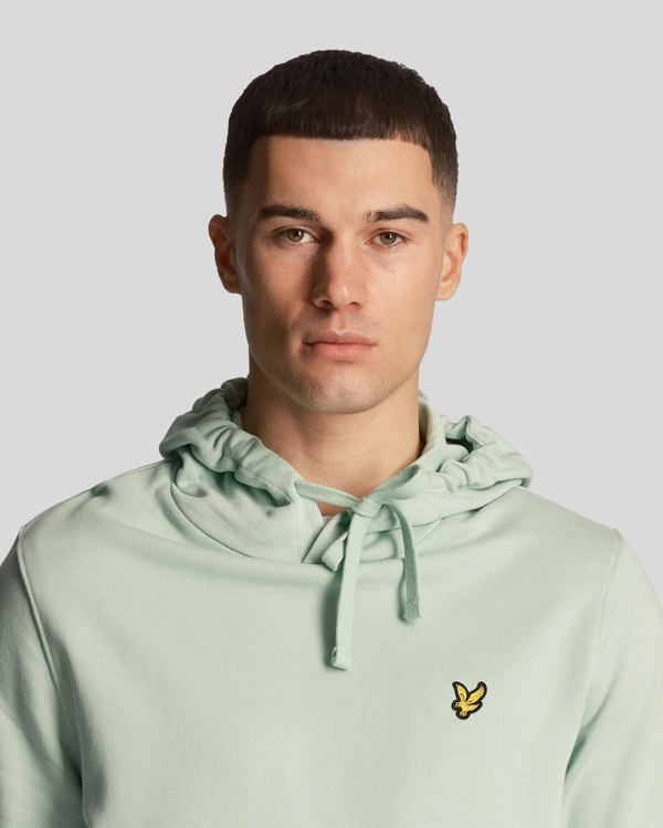 Lyle & Scott Club Emblem Hoodie - Turquoise Shadow