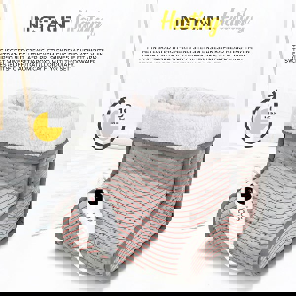 MONHOUSE Electric Foot Warmer - Soft and Breathable Heating Pad - Relaxing Heat Therapy