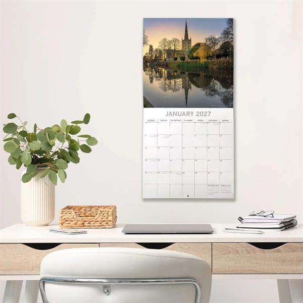 Warwickshire Calendar 2027, Wall Calendars, Month To View, Travel, Gift