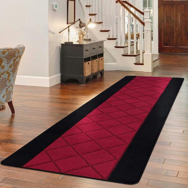 Smart Living Carmela Gel Mat - Black Red