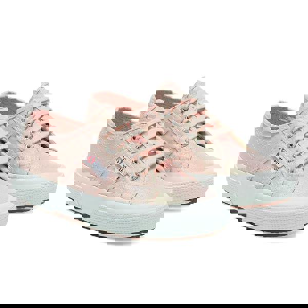 Superga Childrens/Kids 2750 Lamew Lace Up Trainers - Pink Ish Iridescent