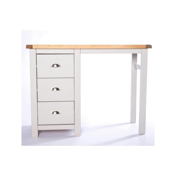 Argenta 3 Drawer Desk - Dressing Table Chrome Cup Handle