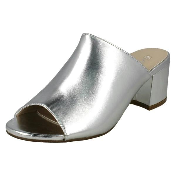 Anne Michelle Ladies Anne Michelle Chunky Heel Mule Sandals F10664