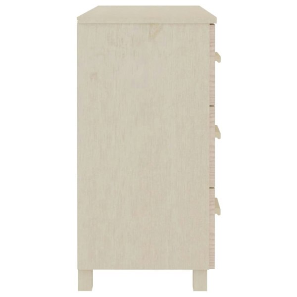 Berkfield Sideboard HAMAR Honey Brown 90x40x80 cm Solid Pinewood