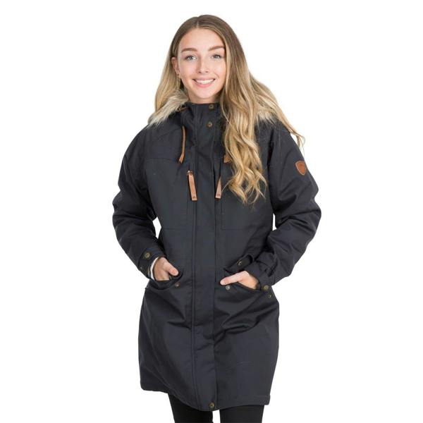 Trespass Womens/Ladies Faithful Waterproof Parka - Dark Grey - 
