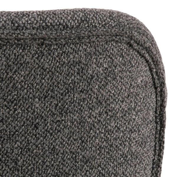 Wyld Haus Set of 2 Acorn Dining Chairs Grey Fabric and Oak Legs