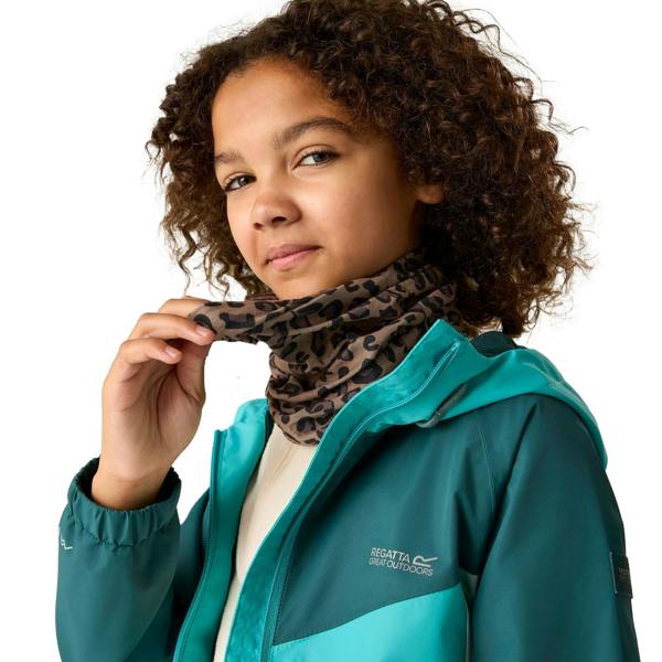 Regatta Childrens/Kids Multitube II Leopard Print Snood - Mocha - 
