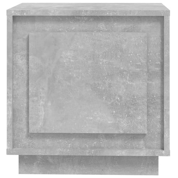 Berkfield Bedside Cabinet Concrete Grey 44x35x45 cm Engineered Wood