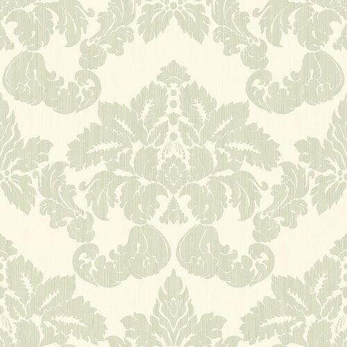 Hoopla Walls Windsor Damask - Soft Sage 10m Wallpaper