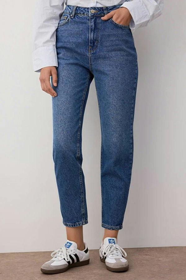 WOVCOR High Waist Mom Jeans