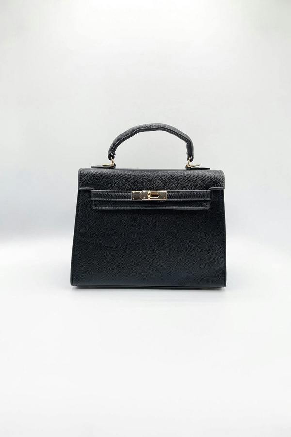 SVNX Top Handle Satchel Tote Bag in Black