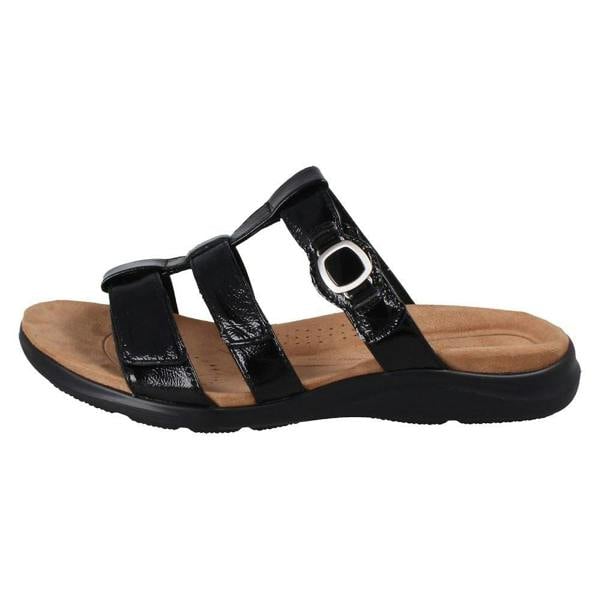 Clarks Ladies Clarks Triple Strap Summer Sandals Kitly Pearl