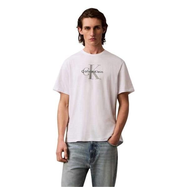 Calvin Klein Mens Monogram T-Shirt - White - 