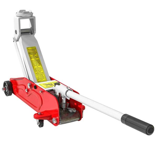 Bobobiy Low Profile Jack, 2 Ton Hydraulic Car Jack for Car Trailer Garage Tyre Repair, Red