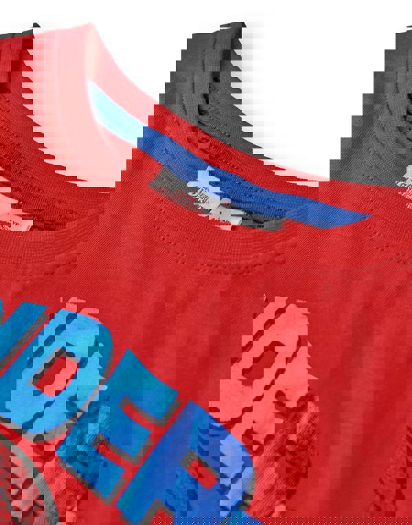 Marvel Boys Blue Spider Man front Print Long Sleeve Long Leg Pyjama Set