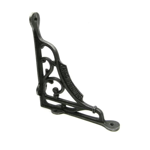 Pair of Antique Cast Iron Singer Corp Shelf Brackets