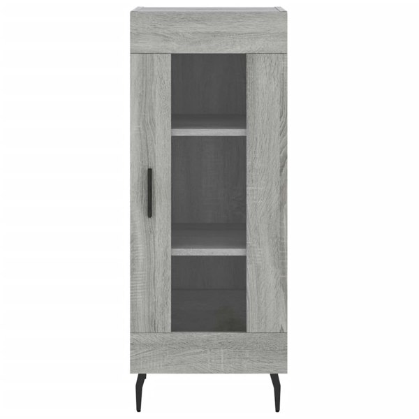 Berkfield Highboard Grey Sonoma 34.5x34x180 cm Engineered Wood