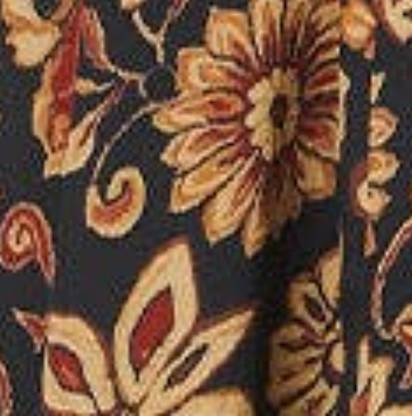 Izabel London Floral Shirred V-Neck Knee Length Dress