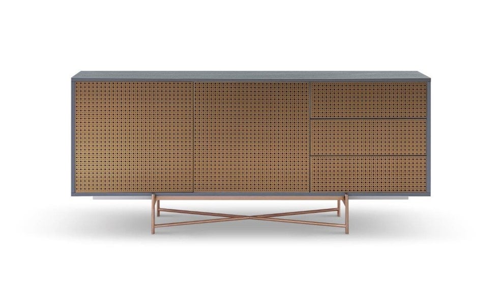 Grey and Bronze Buffet Sideboard by Gillmore