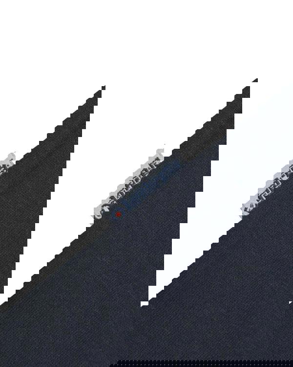 Lambretta Mens Scooter Logo Graphic Mod Ska Casual T-Shirts, navy blue fabric with branded clothing tag showing Lambretta logo and name.