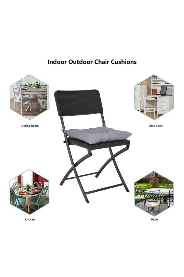 Living and Home 4Pcs Soft Thicken Tatami Seat Cushion