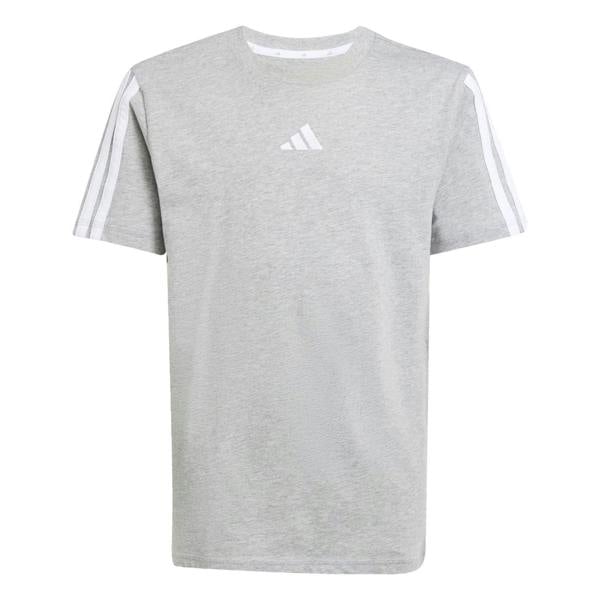 Adidas Childrens/Kids Essentials 3 Stripes T-Shirt - Grey/White - 