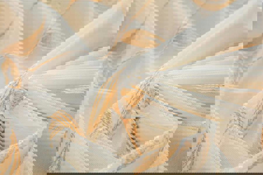 Luxury Living Leaf Embroidered Tulle Voile Curtains Pencil Pleat