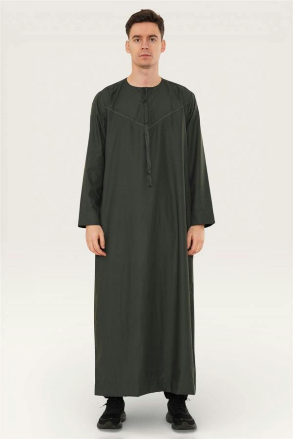Infinity Leather Men's Ramadan Eid Moroccan Jubba Robe Djellaba Thobe - TT-008