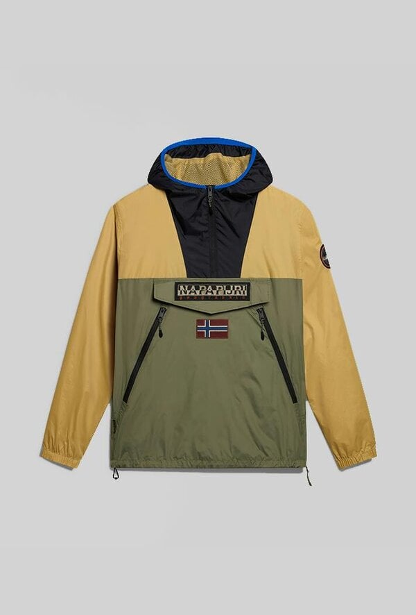 Napapijri Rainforest Ripstop Anorak Jacket - XXL - Green