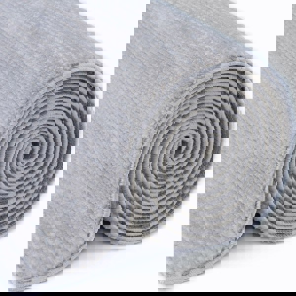 Carmel Grey-Cream Striped Rug | 6020