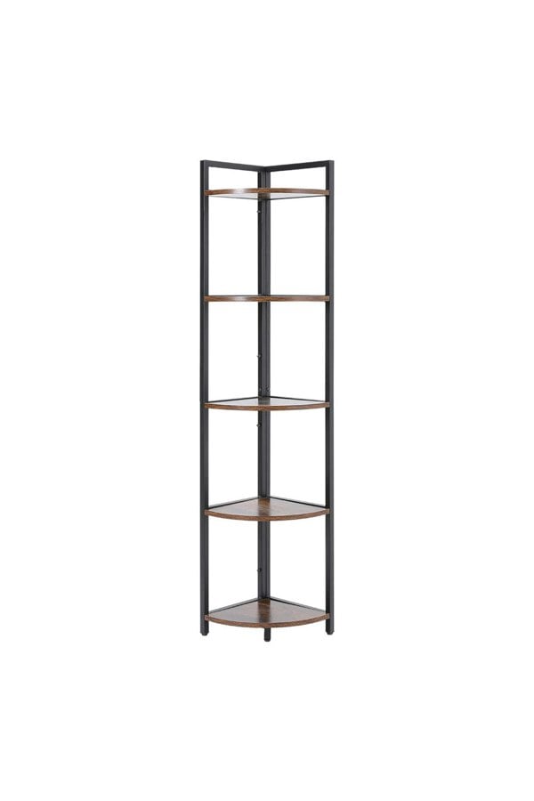 Living and Home 5 Tier Corner Book Shelf Home Storage Display