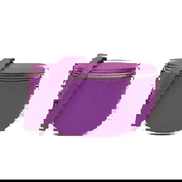 Kitise Italian Real Leather Bum Bag Style Crossbody Bag