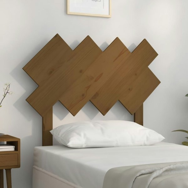 Berkfield Bed Headboard Honey Brown 92x3x81 cm Solid Wood Pine