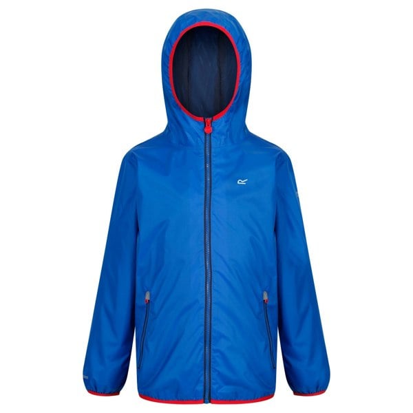 Regatta Great Outdoors Childrens/Kids Lever II Packaway Rain Jacket - Oxford Blue/Persimmon