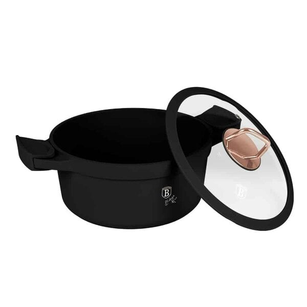 Berlinger Haus Casserole with lid, 24 cm Berlinger Haus BH1457 Black Rose